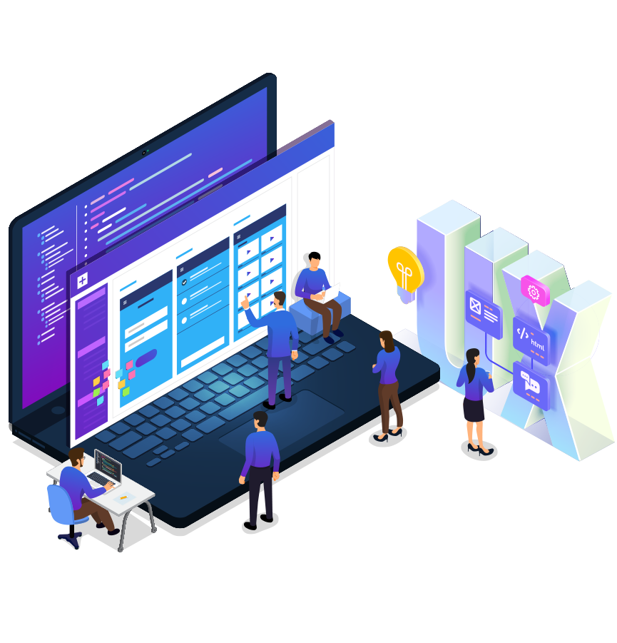 Developer building a progressive web app
